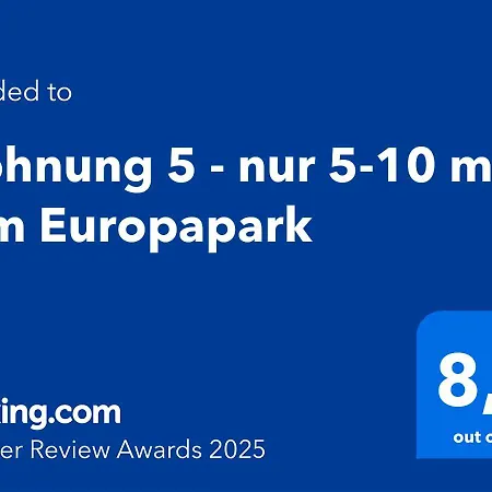 5 - Nur 5-10 Min Vom Europapark Apartment